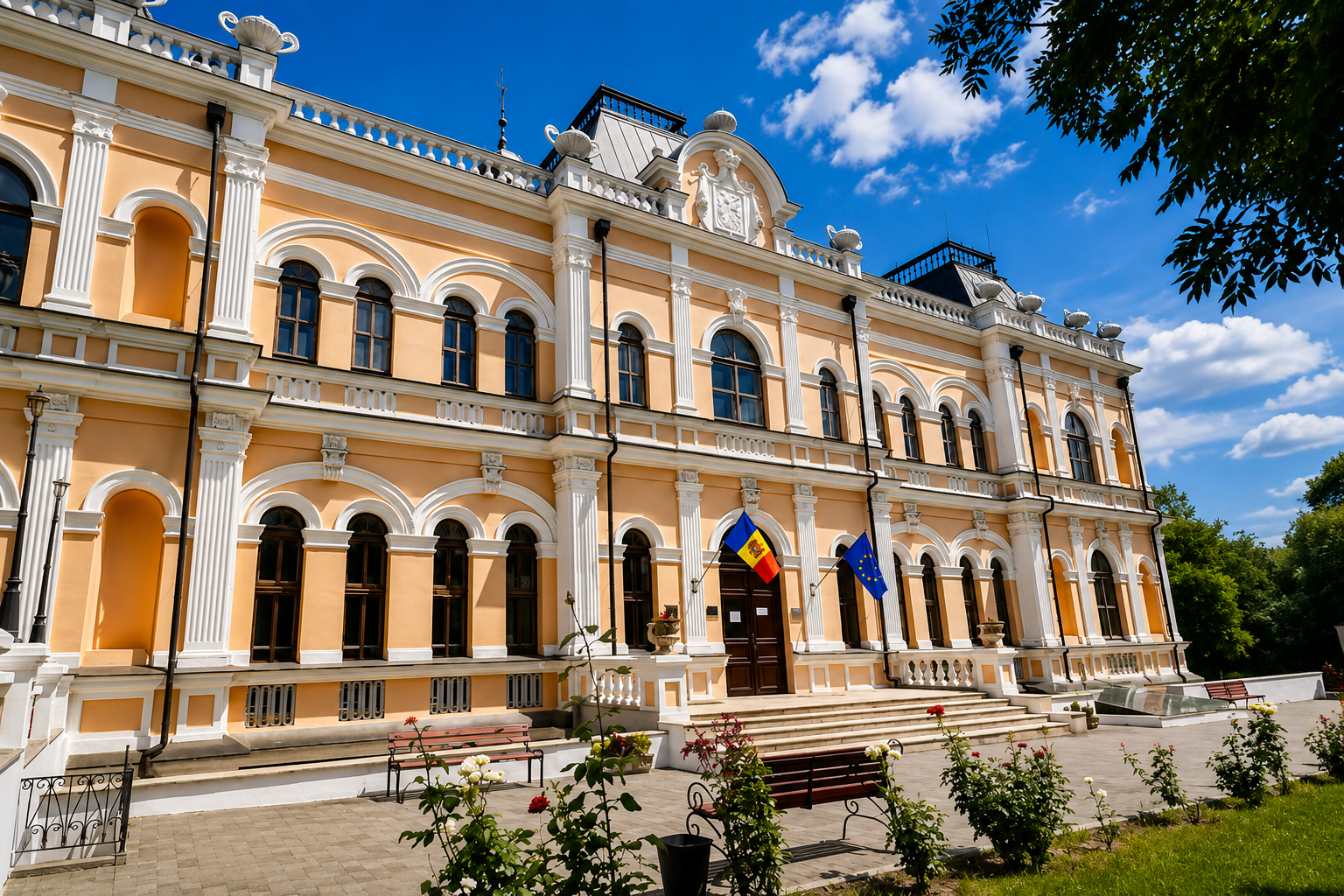Fațada Palatului Princiar Manuc Bey
