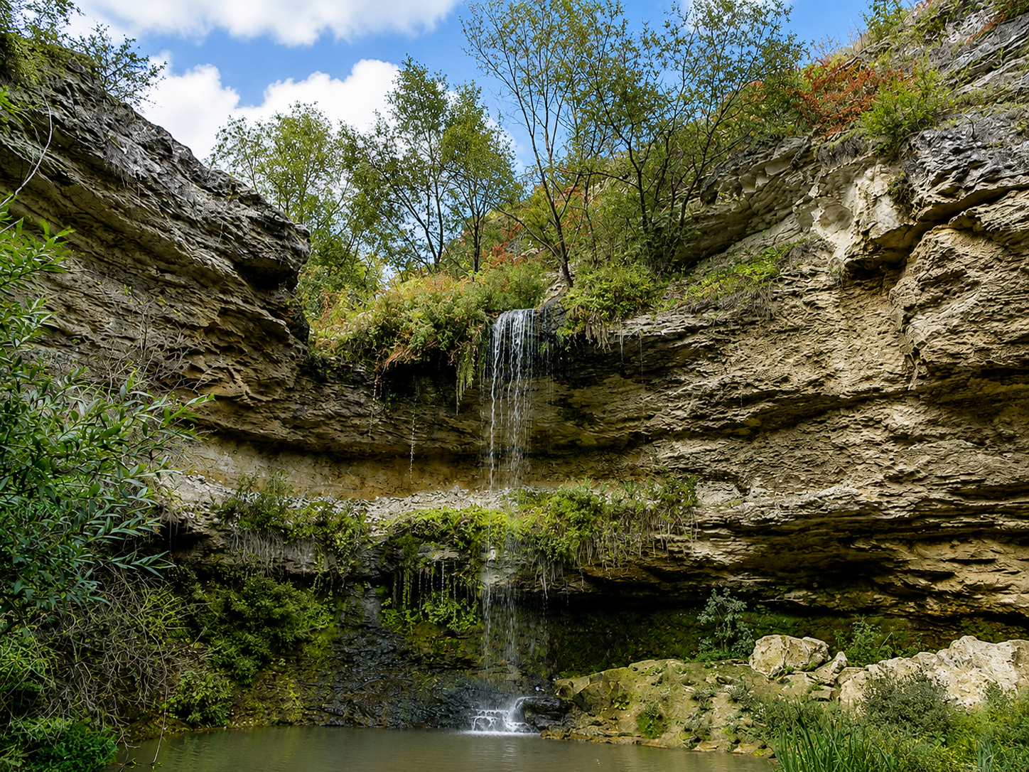 Cascadă în valea Țipova