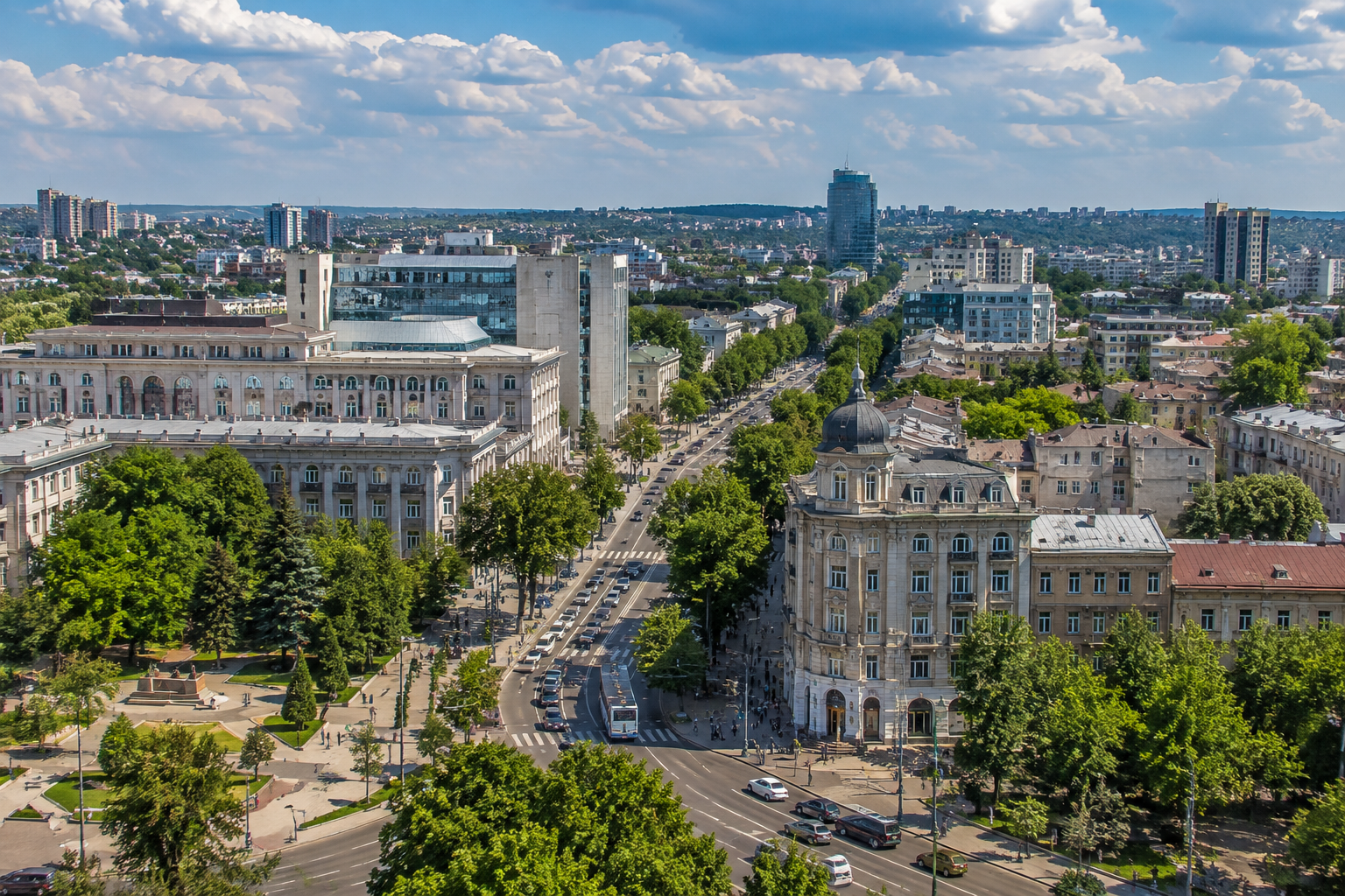 Arhitectură istorică în centrul Chișinăului
